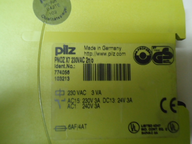 PNOZ X7 230vac Idnr 774056 Pilz safety relay