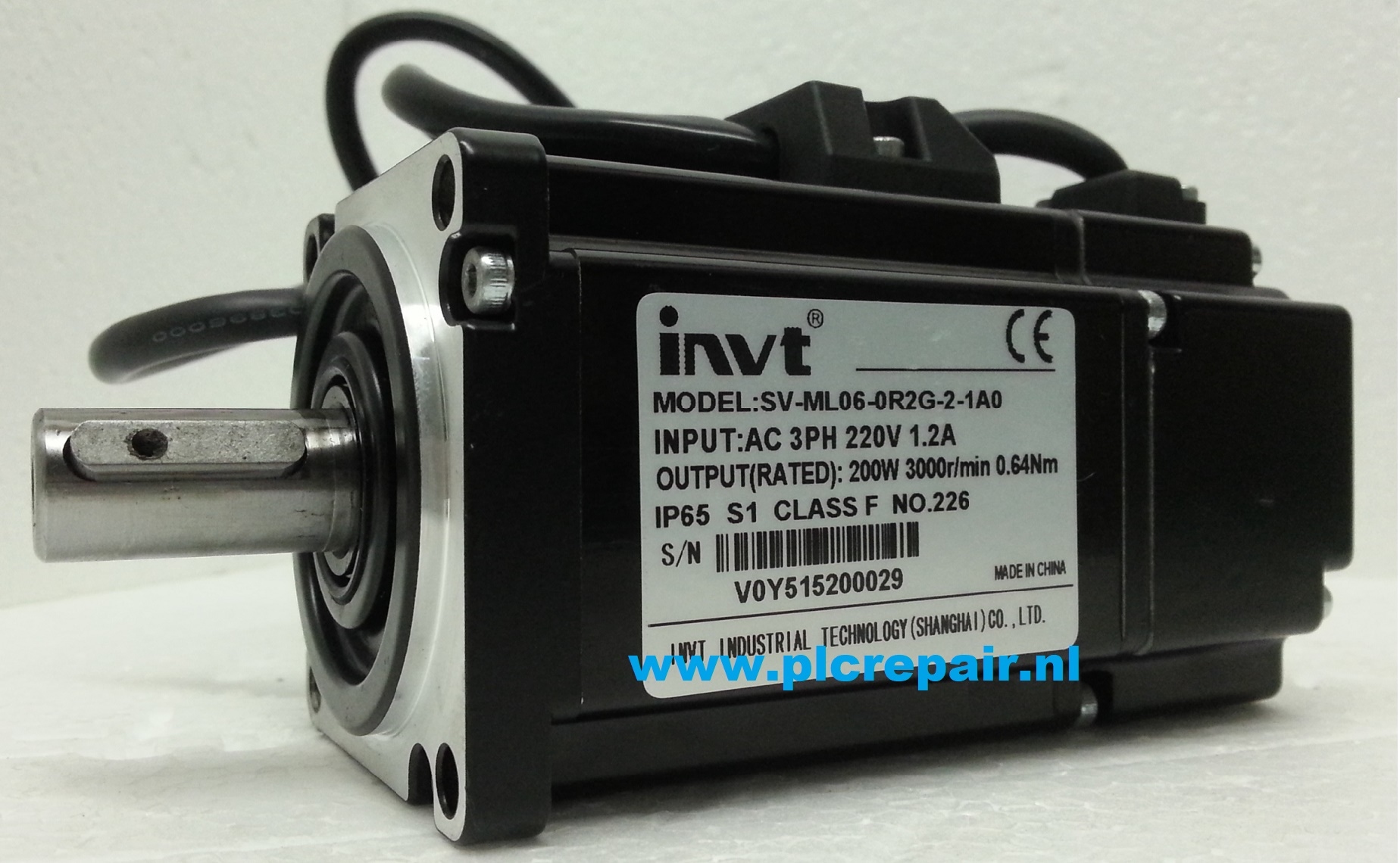 SV-ML06-0R2G-2 INVT AC servo motor 0,2Kw